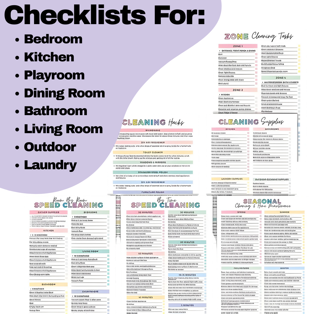Mindful Mama Cleaning Planner