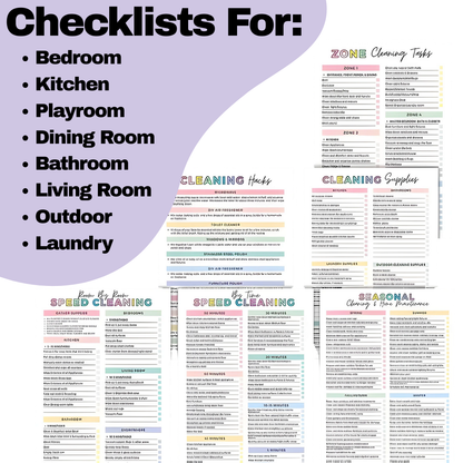 Mindful Mama Cleaning Planner